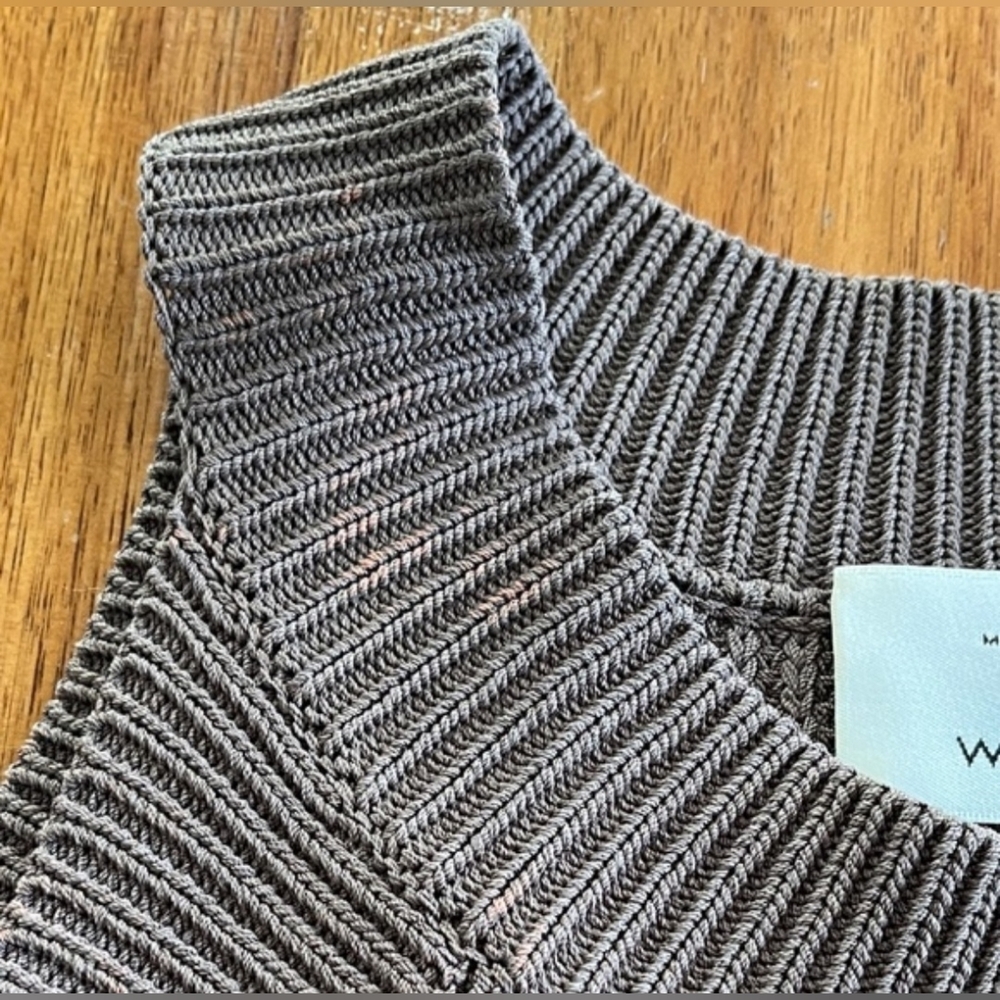 Aritzia Wilfred Crevier Knit Halter Tank Top In Taupe - Size XS - Picture 8 of 8